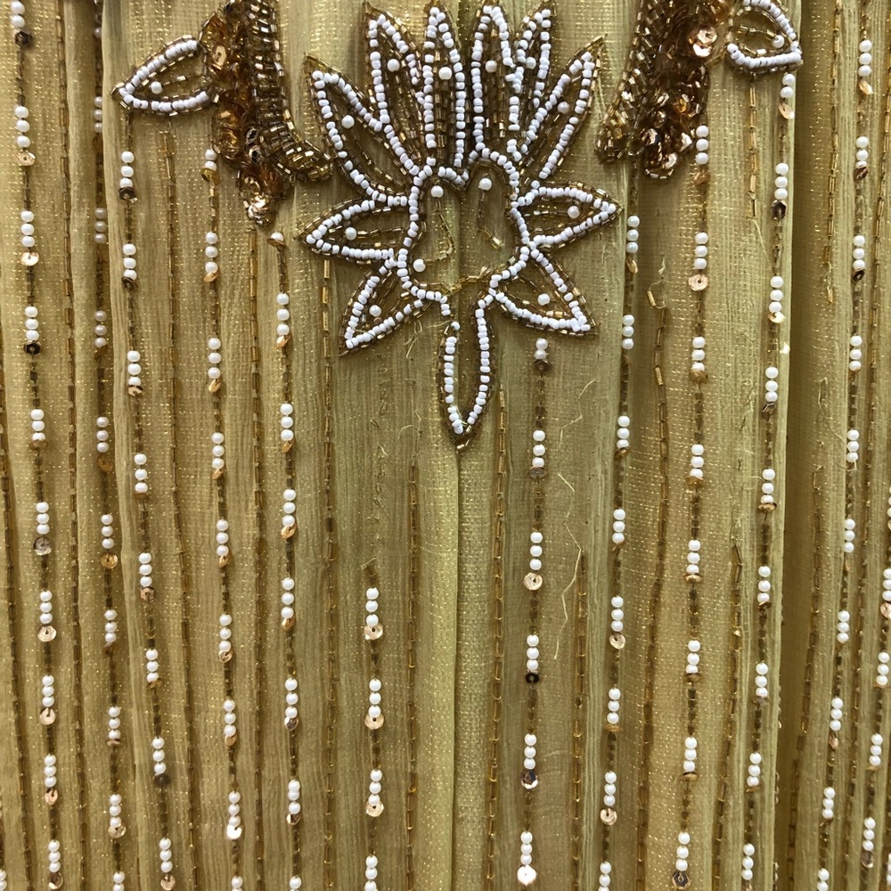 Vintage Gold Beaded Gown - Picture 5 of 8